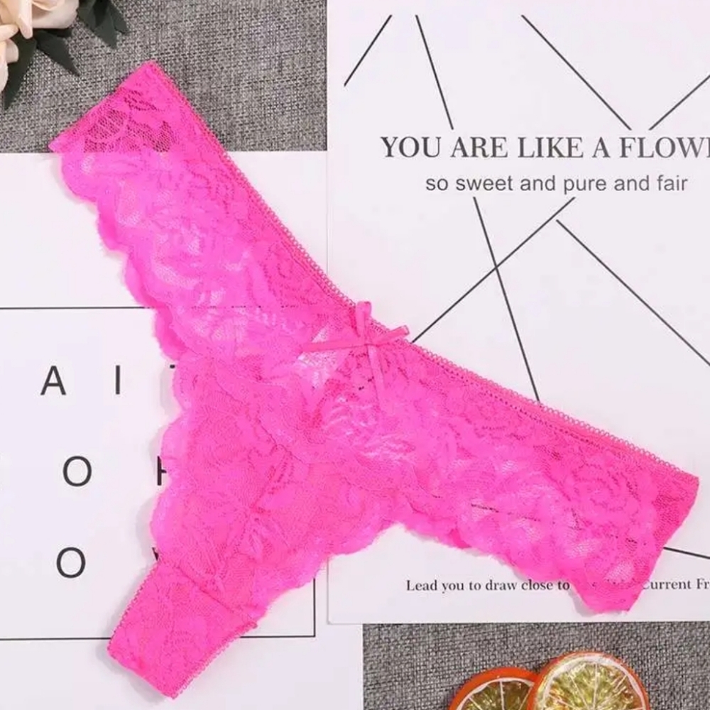 Women Sexy See Through Lace Briefs Knickers G-String Ladies Lingerie Wom…